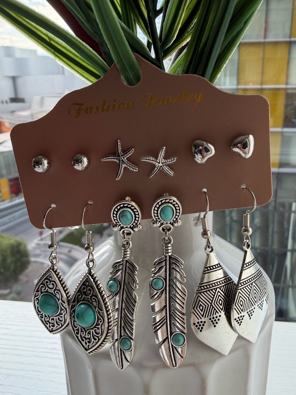 6 Pairs Earrings NEW